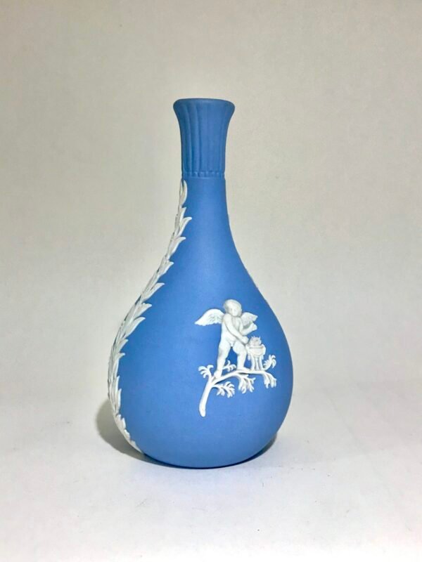 Wedgwood Porcelain Jasper Ware Small Blue Vase