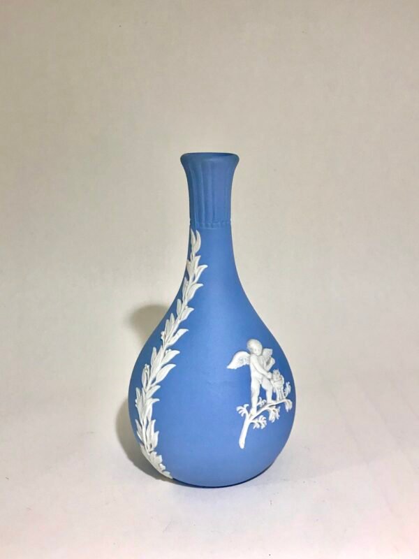 Wedgwood Porcelain Jasper Ware Small Blue Vase