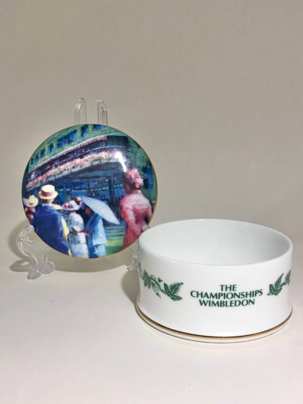 Wedgwood Porcelain Wimbledon Collection Round Trinket Box