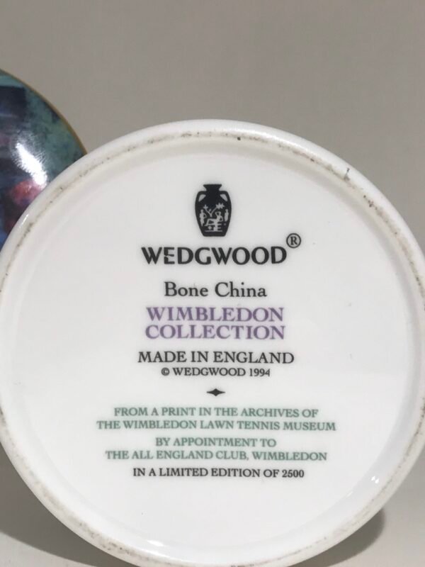 Wedgwood Porcelain Wimbledon Collection Round Trinket Box