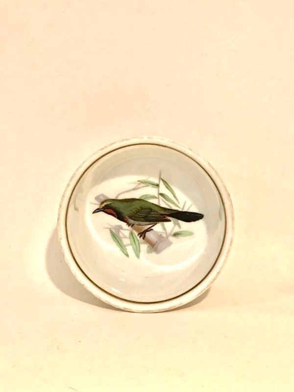 Louis Lourioux Fireproof Porcelain Bird Design Ramekin