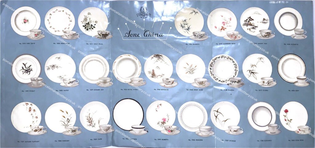 Sone China Patterns Old Catalogue