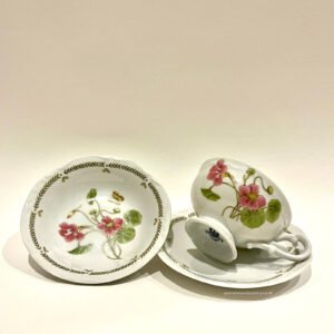 Sone China Made In Japan 5434 Tea Cup, Saucer and Small Bowl