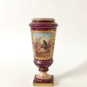 Royal Vienna Antique Small Bolted Vase